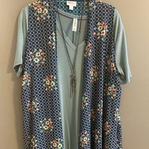 Lularoe Joy Kimono Vest Size Large